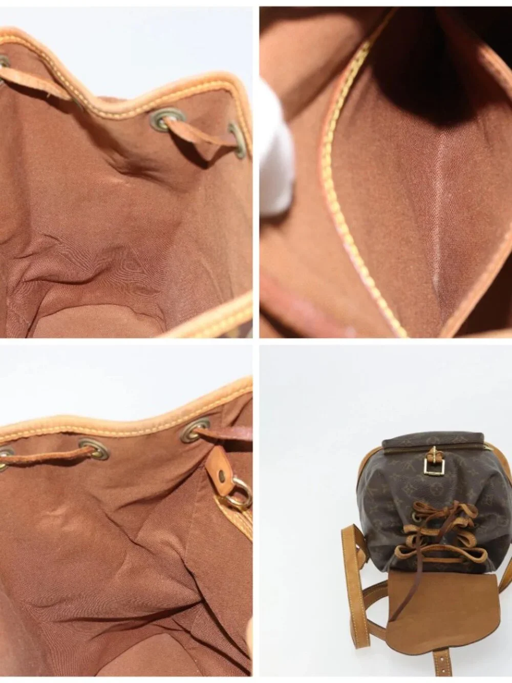 LOUIS VUITTON Monogram Montsouris PM Backpack M51137 LV Auth 185497